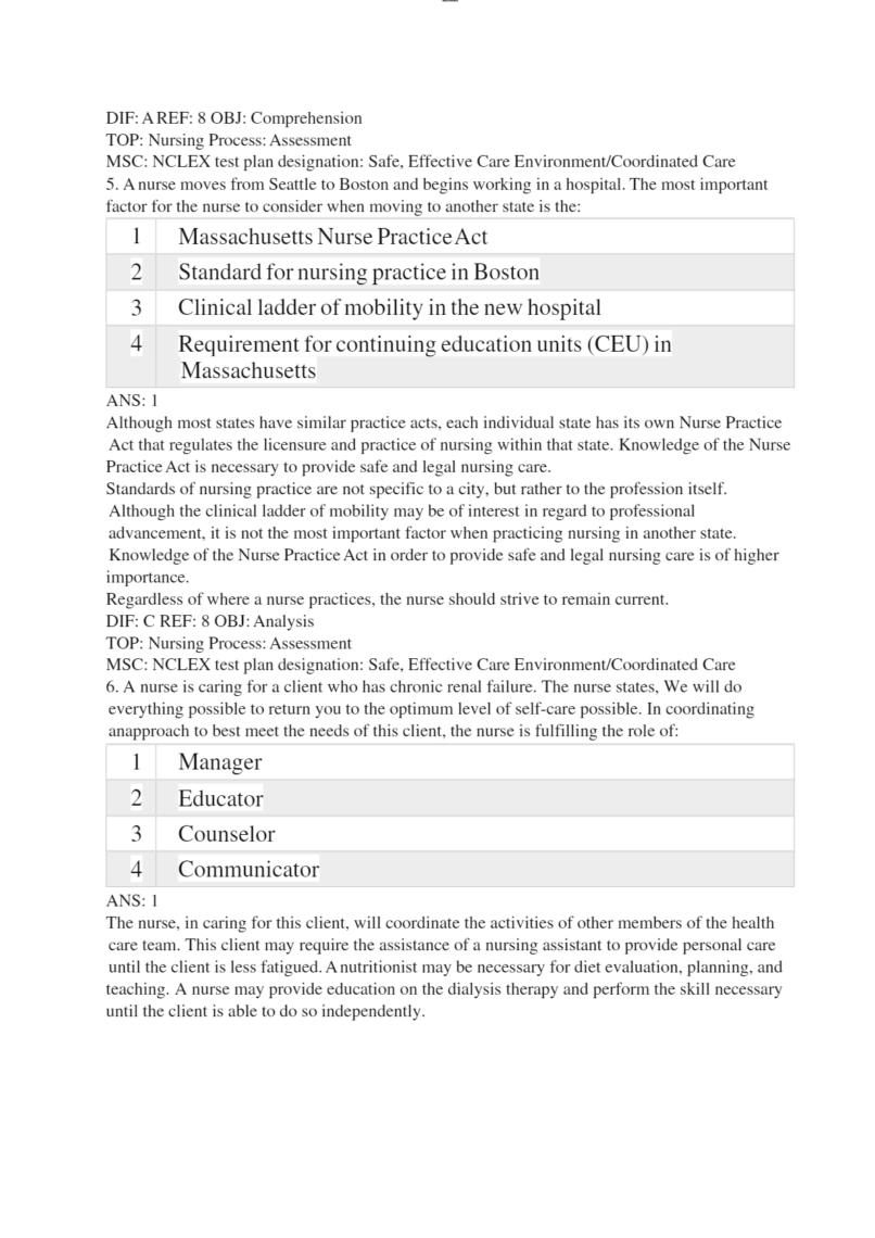 Test Bank For Fundamentals of Nursing 10th Edition Potter Perry - Image 5
