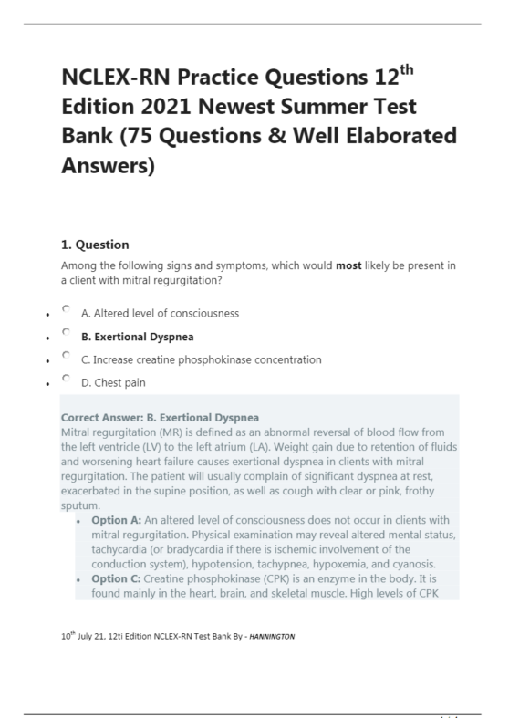 Nclex RN Practice Questions
